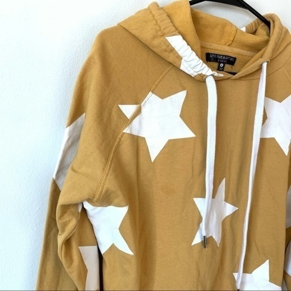 Love Peace & Lazy Days Star Pattern Hoodie - Picture 2 of 6